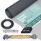 48x117 inch Windows and Screen Door Replacement Repair Kit with Tool Set for Easy Installation, Grey...