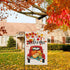 Fall Welcome Garden Flags for Outside,Truck with Pumpkins Maple Leaves,Harvest Decorative Farmhouse Flag for Patch,12.5 x 18 Inch Double Sided,Sma...