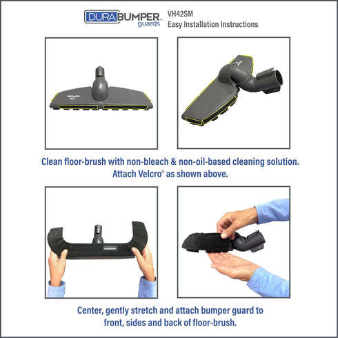 Bumper Guard for Vacuum Floor Brush - Available in 2 Sizes - Measure Your Floor Brush - Size Small fits Front Width: 11" to 14" (Item #VH42SM)...