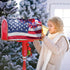Fireworks for 4Th of July Independence Day Mailbox Covers Magnetic Standard Size 18"" X 21"",American Flag Patriotic Mailbox Wraps Post Letter Box...