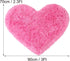 uxcell Heart Shaped Rugs for Bedroom,Small Aesthetic Carpet Girls,Cute Shaggy Floor Mirror Mat,Pastel Furry Throw Rug 2.3ftx3ft, Rose Red...