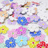 Honbay 100PCS Wooden Flower Buttons 2 Holes Buttons Cute Flower Shape Dots Sewing Decorative Buttons for Skirts, Gloves, Sweaters, Shirts, Hats, S...