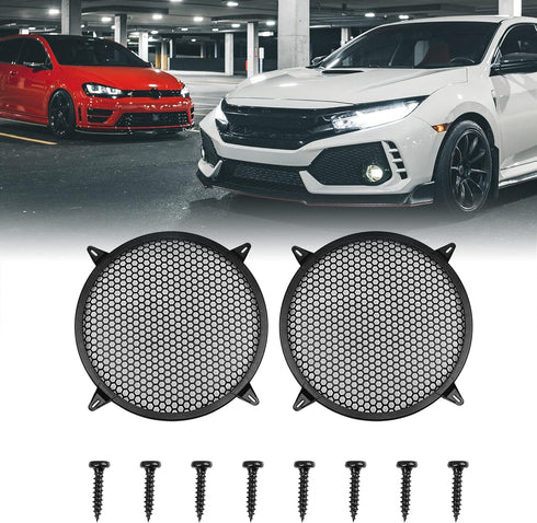 X AUTOHAUX 2pcs Grill Cover 12 Inch Mesh Protector Car Speaker Cover Woofer Subwoofer Grill...