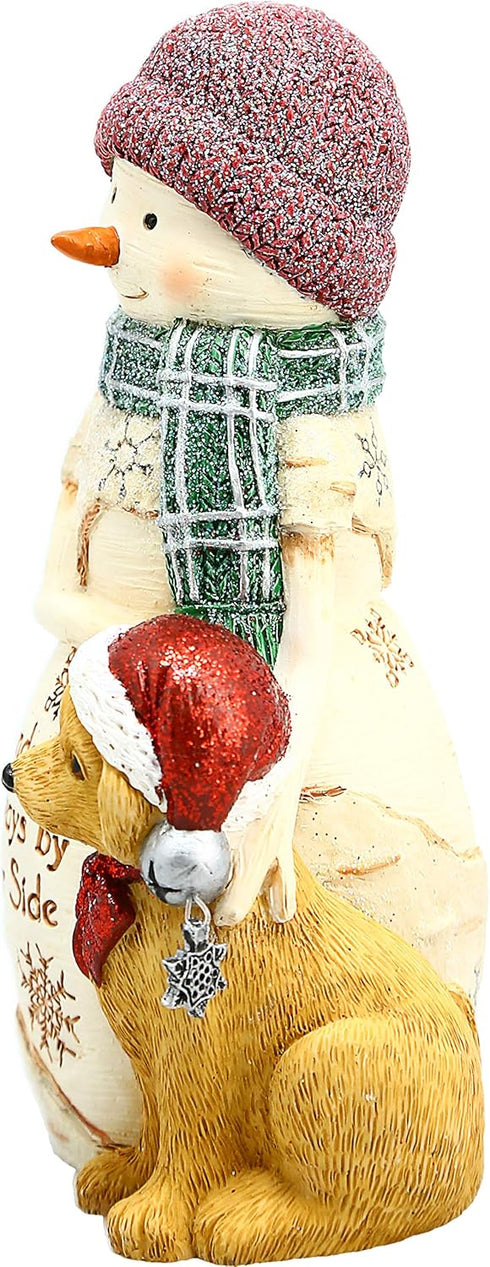 Pavilion Gift Company Pavilion-Friends are Always by Your Side-5 Inch Collectible BirchHearts Snowman Figurine, 5", White...
