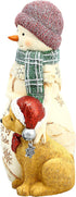 Pavilion Gift Company Pavilion-Friends are Always by Your Side-5 Inch Collectible BirchHearts Snowman Figurine, 5", White...