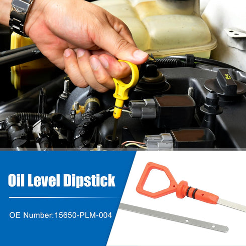 X AUTOHAUX 1 Pcs Engine Oil Dipstick Engine Oil Fluid Level Dipstick for Honda Civic DX EX EX Special Edition No.15650-PLM-004...