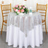 ShinyBeauty Sequin Tablecloth 36x36-Inch-Silver Square Glitter Table Cover Silver Table Cloths for Parties-190626J...
