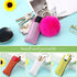 Junkin 40 Pcs Lipstick Holder Keychain Lip Holder Keychain Clip on Lipstick Pouch Fluffy Ball Keychain with Keyring...