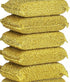 6 Pieces Non-Scratch Scrub Sponges Pads, Cleaning Scrub Sponge, Dish Wash Sponge, Kitchen Sponge, Multi-Use Heavy Duty Scrub Sponge - Gold...