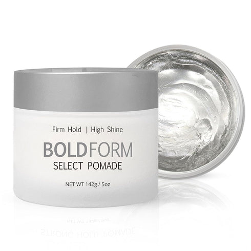 Bold Form Select Pomade with Firm Hold and High Shine - Hair Styling Products For Men - Water Soluble Men’s Hair Pomade with Natural Hair Care Ing...