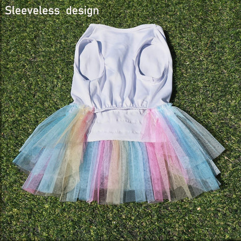 ANIAC White Dog Dress,Summer Dog Clothes for Small Dog Girl, Spring Puppy Princess Dress, Cat outfit,Pet Clothing for Cats Kitten Chihuahua Yorkie...