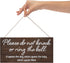 Baby sleeping sign for front door - Please do not knock or ring the bell, it upsets the dog, which upsets the baby, which upsets mom - No soliciti...