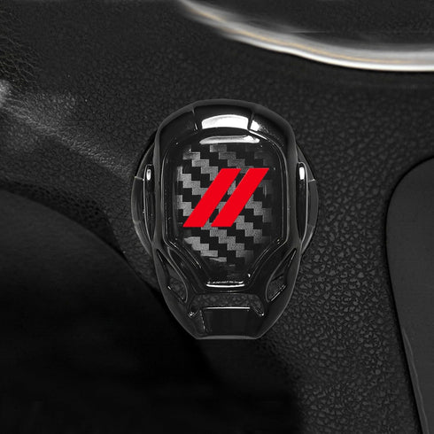 Push Start Button Cover fit for Dodge Challenger Charger Durango Journey Aluminum Alloy Engine Start Stop Button Cover Protector for Dodge Interio...