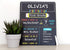 Kate & Milo First and Last Day of School Reversible Chalkboard, Reusable Photo Sharing Prop with Included Chalk, Back to School Pictures, Double S...
