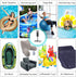 Hand Pump - Double Quick Air Pump for Inflatable, Hand Held Air Pump Rapid Inflation Portable Manual Air Pump with 3 Nozzle for Outdoor, Swimming ...