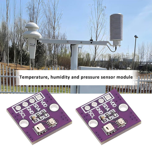 SING F LTD 2 Sets AHT20 BMP280 Temperature Humidity and Pressure Modules I2C Digital Sensor Modules Temperature Modules Replacement for Testing Eq...