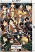Trends International Attack on Titan - Collage Wall Poster, 22.375" x 34", Poster & Mount Bundle...
