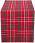 DII Holiday Dining Table Linen Collection Tartan Holly Plaid, Christmas Table Runner, 14x108, Red & Green...