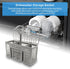 Universal Dishwasher Cutlery Basket, Dishwasher Utensil Basket for utensils Compatible with most brands- Bosch, Siemens...
