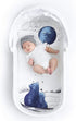 JumpOff Jo - Hypoallergenic Fitted Bassinet Sheet for Baby Boys & Girls - Rectangular, Hourglass & Oval Crib Compatible, Soft, Breathable, Machine...