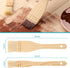 Youyole 2 Pcs Flat Hake Paint Brushes, Hake Brushes Watercolor Glaze Brushes for Pottery, Artist Painting Wash Brushes Set Sheep Hair Bristle Art ...