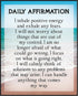 Posterizer 1 pcs-Daily Affirmations- I Inhale Positive Energy-Motivational & Inspirational Art- Gift for Men Women Entrepreneur Teens-Decor for Ho...