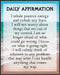 Posterizer 1 pcs-Daily Affirmations- I Inhale Positive Energy-Motivational & Inspirational Art- Gift for Men Women Entrepreneur Teens-Decor for Ho...