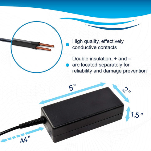 HQRP Powerful 84W Car Charger Converter 120V AC to 12V DC Adapter Power Supply Cord Compatible with Engel Portable Refrigerator-Freezer Model MD14...