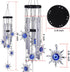 Blue Evil Eye Sun Wind Chimes Outdoor Decor, Mobile Sun Evil Eye Windcatcher, Evil Eye Sun Wind Bells, Sun Blue Evil Eye Amulet Wind Chimes for Ho...