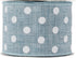HUIHUANG Denim Blue and White Polka Dot Wired Ribbon 2-1/2 inch, Wire Edge Dots Burlap Ribbon for Wreath Supplies Bows Making DIY Crafts Home Outd...