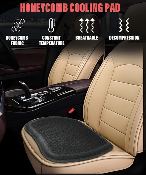Gel Seat Cushion,Gel Seat Cushion for Long Sitting,Cooling Truck Seat Cushion Breathable Car Seat Cushion,Honeycomb Design Egg Cushion Chair Pad,S...