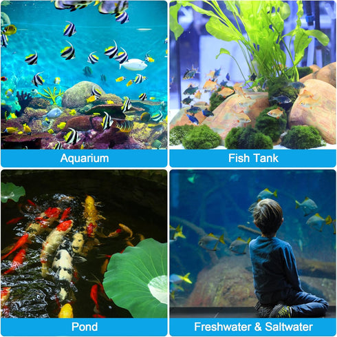 8 in 1 Ammonia Test Kit for Aquarium, Aquarium Test Strips, Fish Tank Test Strips, Aquarium Ammonia Test Strips for Aquarium 150 Counts for Freshw...