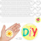 XunYee 25 Set Clear Acrylic Buttons Clear Plastic Craft Button with Pin, Blank Paper and Card Removal Tool, Pins Buttons Design for DIY Crafts, Pi...