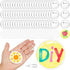 XunYee 25 Set Clear Acrylic Buttons Clear Plastic Craft Button with Pin, Blank Paper and Card Removal Tool, Pins Buttons Design for DIY Crafts, Pi...