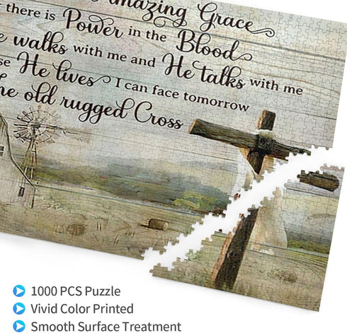 WZVZGZ I Still Believe in Amazing Grace Jigsaw Puzzles 300 Pieces for Adults Puzzles for Adults and Children Home Decoration 300 pcs...