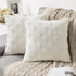 MIULEE Set of 2 Decorative Throw Pillow Covers Rhombic Jacquard Pillowcase Soft Square Cushion Case for Cute Couch Sofa Bed Bedroom Living Room, 2...