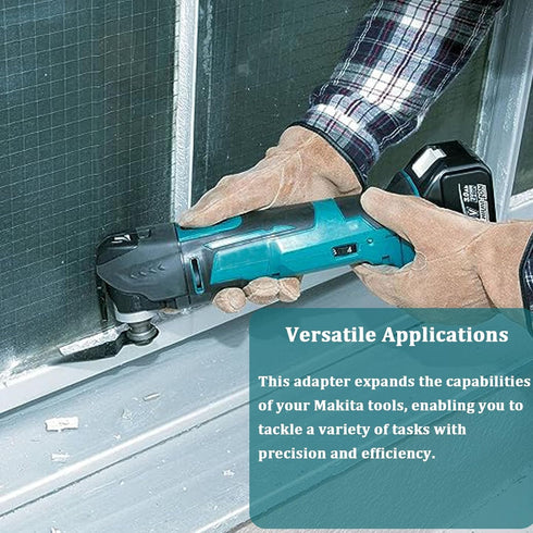 196271-6 Quick-Fit Accessory Adapter for Makita Hex Interface Oscillating Tool 1/4-inch, Gray...