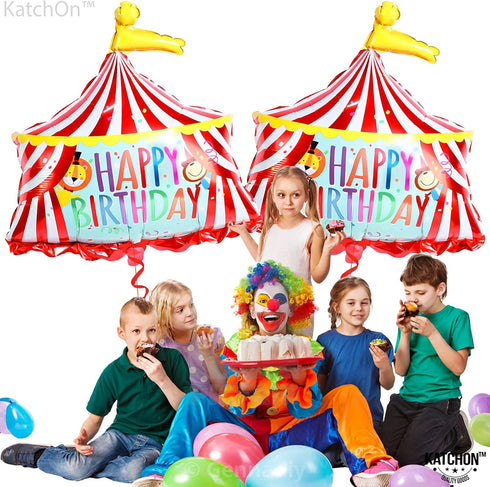 Katchon, Circus Tent Carnival Balloons - Gaint 30 Inch, Pack of 2 | Carnival Theme Party Decorations | Circus Balloons for Carnival Decorations | ...