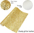 Gold Chunky Glitter Faux Leather Roll 12 x 52 inch Shiny Solid Color Fall Fabric for Princess Bows Crafts Earrings (16013#13)...