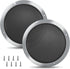 8'' Speaker Grill Cover 2 Packs 8 Inches Steel Mesh Speaker Subwoofer Grille Grill with 8 Screws- Silver...