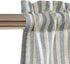 Vangao Kitchen Valance Linen Stripe Short Curtain Farmhouse Country Rustic Pinstripe Tickingstripe Light Filtering Rod Pocket Window Topper Treatm...