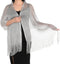 Sparkling Metallic Shawls and Wraps for Evening Dresses Shawls and Wraps for Women Wedding Party Bride Bridesmaid (Silver)...