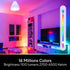 Smart Light Bulbs, 1100 Lumen, 90+CRI WiFi Mesh & Bluetooth Color Changing A19 Light Bulb, 16 Million DIY Colors RGB Light Bulbs, Work with Alexa,...