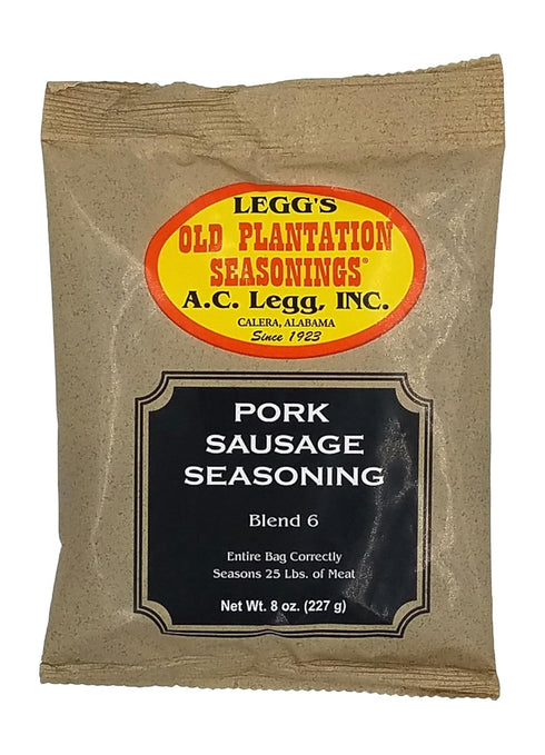 A.C. Legg Old Plantation Seasonings - Pork Sausage Seasoning Blend 6 - 8 Ounce...