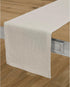 Solino Home Linen Table Runner 48 Inches - 100% Pure Linen Light Natural Table Runner 14 x 48 Inch Ideal for Dresser and Coffee Tables - Summer, F...