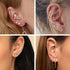 8Pcs 16G Cartilage Earring Set Stainless Steel Flower Opal CZ Stud Earrings Flat Back Cartilage Conch Helix Piercing Jewelry for Women...