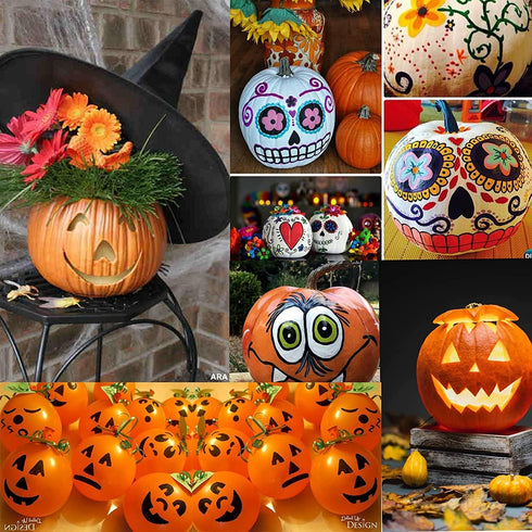 Acrylic Paint Marker Pens, 18 Colors Premium Waterproof Permanent Paint Art Marker Pen Set for Halloween Painting Pumpkins, Christmas Gifts, Rock ...