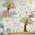 150 Pcs Spring Classroom Tree Bulletin Board Set Hello Spring Bulletin Board Decorations Flowers Green Leaves Woodland Cutouts Bulletin Board Stic...