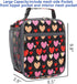 FlowFly Kids Lunch box Insulated Soft Bag Mini Cooler Back to School Thermal Meal Tote Kit for Girls, Boys, Heart...