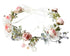 Vivivalue Pearl Flower Crown Floral Garland Headband Flower Halo Headpiece Hair Wreath Boho with Ribbon Party Wedding Festival Photos Pink...